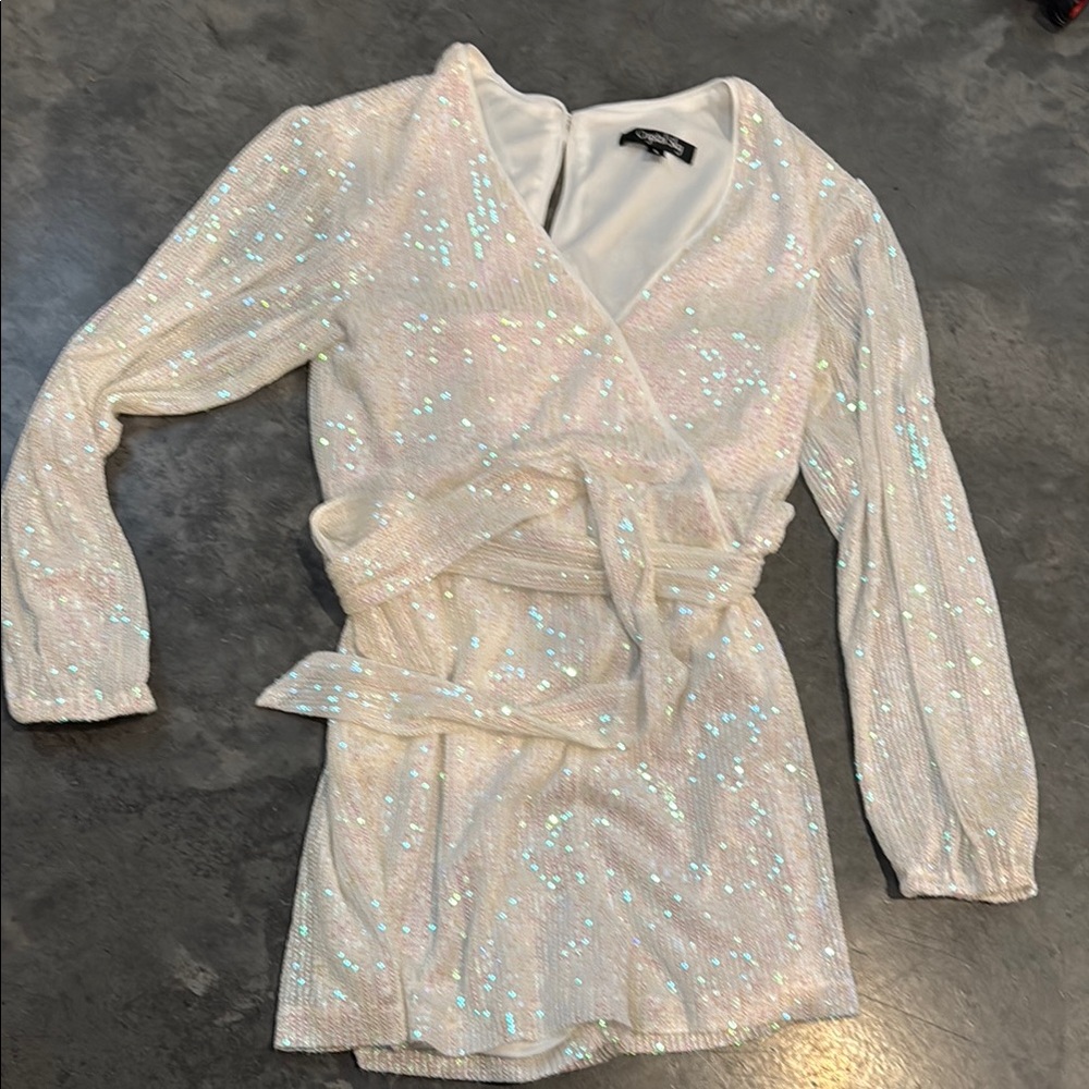 Sparkling Wrap romper with Belt